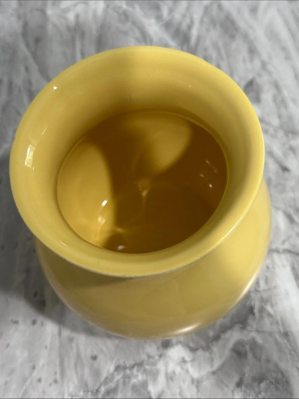 World Market Portugal Ceramic Vase Planter Pot Butter Yellow Cottage Decor